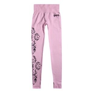 Civil Regime RISE UP KELLY Seamless Scrunch Legging Baby Pink Womens Size Medium